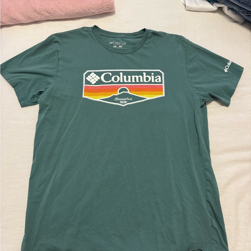Columbia Men's Teal Graphic Tee
